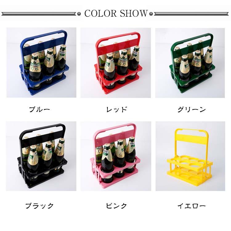 折りたたみ式 2個セット ドリンクキャリア ドリンクホルダー 6本入