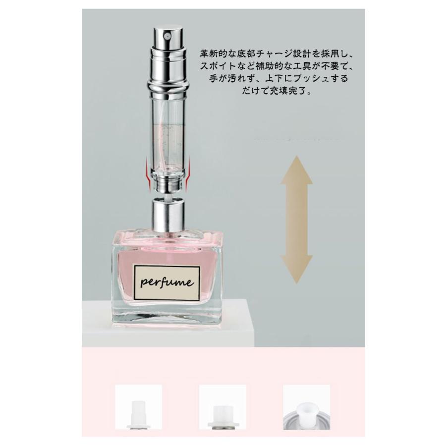 香水 詰め替えボトル アトマイザー 5ml レザー 革 高級感 詰め替え