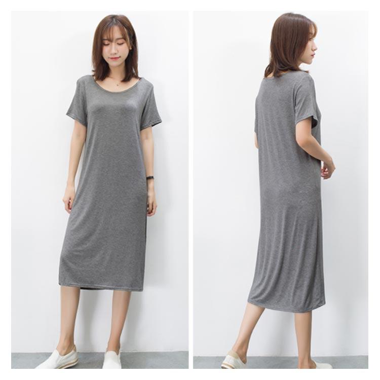 ワンピース レディース ミモレ丈ワンピース ロング丈ワンピース Tシャツワンピースワンピース ゆったり Vネック シンプル カジュアル 大人 リラック |  | 16