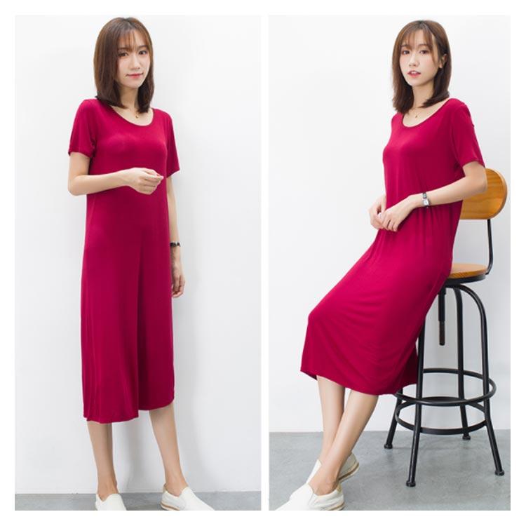 ワンピース レディース ミモレ丈ワンピース ロング丈ワンピース Tシャツワンピースワンピース ゆったり Vネック シンプル カジュアル 大人 リラック |  | 18