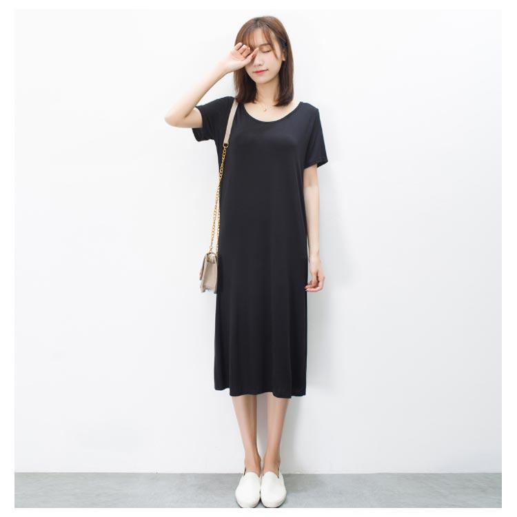 ワンピース レディース ミモレ丈ワンピース ロング丈ワンピース Tシャツワンピースワンピース ゆったり Vネック シンプル カジュアル 大人 リラック |  | 09