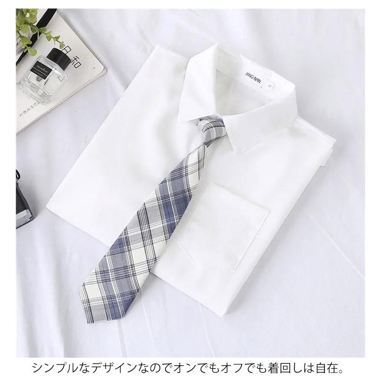 ネクタイ付き スクールシャツ JK制服 リボン付き 女の子 半袖 通学 レディース スクールウェア 制服 ワイシャツ 女子 卒業式 入学式 ...