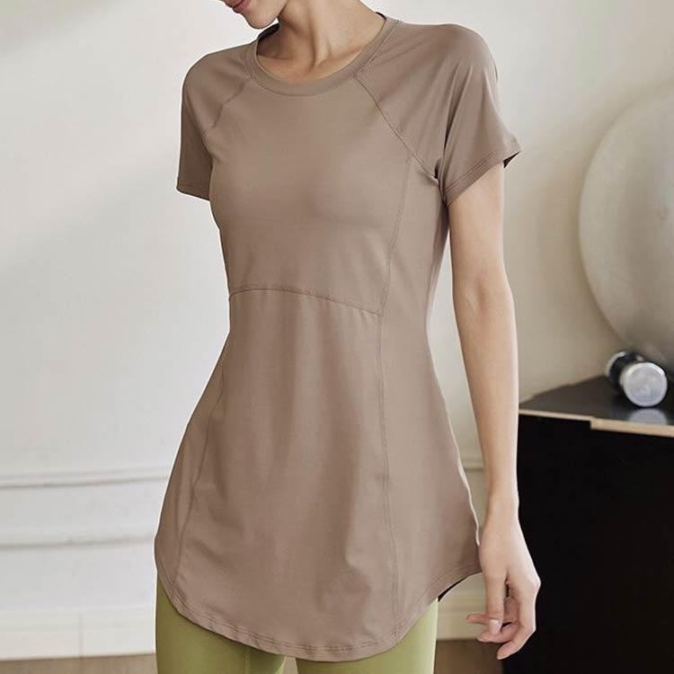 チャコット ヨガウェア S 美品 体型カバー 美シルエット ヨガウェア 速乾 トップス Tシャツ 長め レディース 伸縮性 おしゃれ