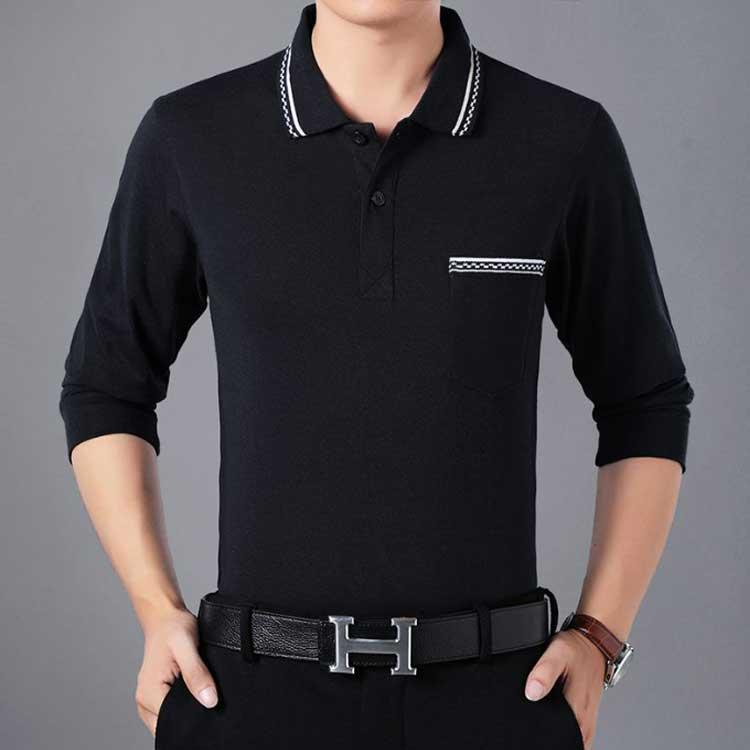 ポロシャツ 秋 メンズ 胸ポケット 長袖 トップス 冬 セーター ロンT メンズスプリング カットソー ポロシャツ POLOシャツ 無地 ゴルフシャツ |  | 02