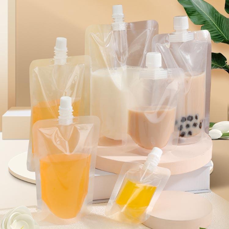 パウチ ふた付 500枚入り スパウトパウチ 透明 30ml 50ml 100ml 150ml