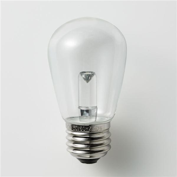 まとめ） ELPA LED装飾電球 サイン球形 E26 クリア電球色 LDS1CL-G