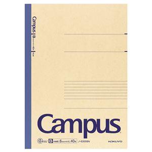 (まとめ) コクヨ 再生紙キャンパスノート A4 B罫 40枚 ノ-E201BN 1冊 〔×15セット〕(代引不可)