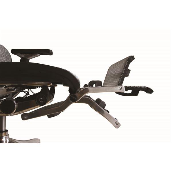 【初期/レア】 オフィスチェア アームレスト付き ランバーサポート付き オットマン内蔵 オレンジ〔代引不可〕(代引不可) 【GMS2225993719】(79373円)