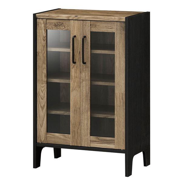 爆熱 キャビネット 収納棚 ビンテージブラウン 幅581mm 日本製 ガラス 扉付き 脚付き ビエンテージ 組立式 代引不可 まとめ買い歓迎 Www Skylanceronline Com