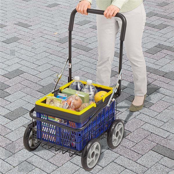 超人気 キャリーカート ショッピングカート 折りたたみ式カゴ付き 幅46 5cm 最大積載量約30kg スチール 買い物 農作業 ゴミ出し Ds 人気おすすめ良品が Luckytail 通販 Yahoo ショッピング 値引 Www Hindikhabar Com