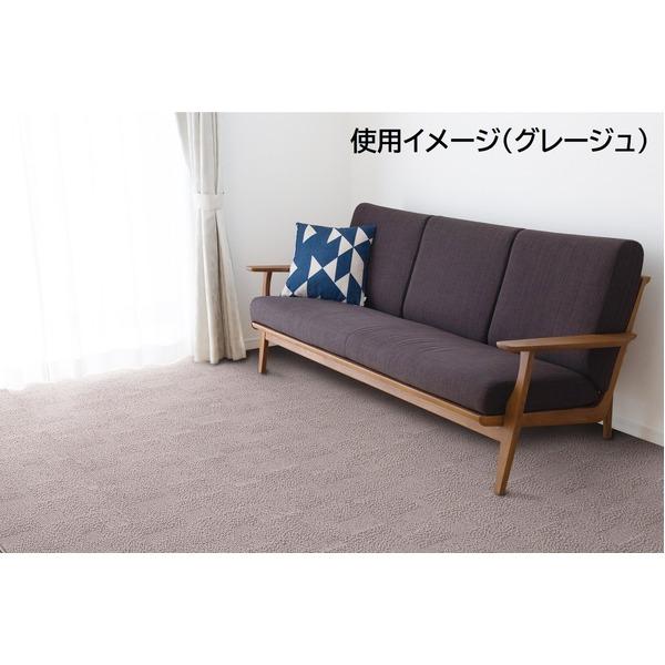 お買い得！ カーペット/絨毯 〔江戸間12畳 ベージュ〕 ホットカーペット・ロボット掃除機対応 日本製 『ロルカ』 プレーベル〔代引不可〕(代引不可) 【ZYX1227402419】(43766円)