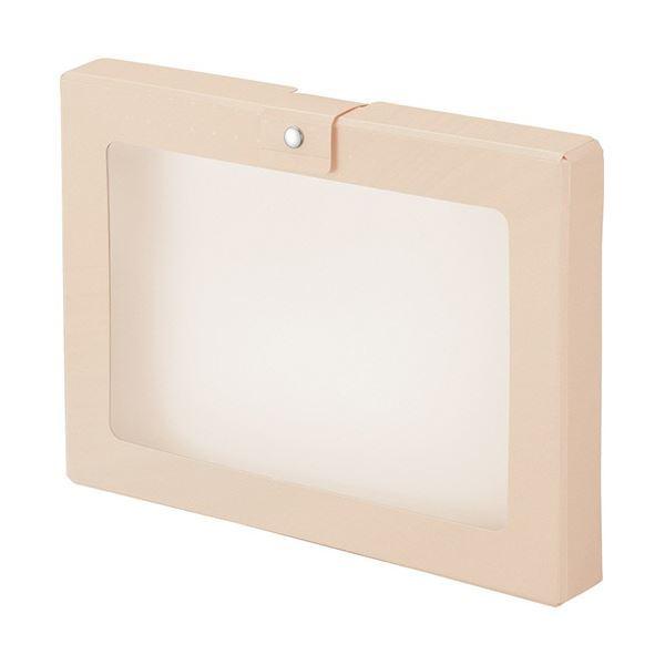 (まとめ) リヒトラブ CUBE FIZZ ハンドケース A4 ベージュ A-699-16 1個 〔×5セット〕(代引不可)