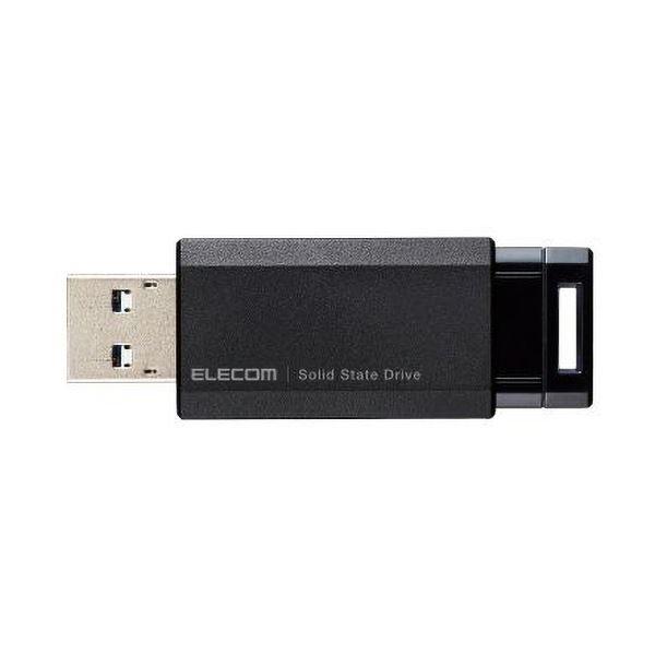 特別価格 （まとめ）エレコム 外付けポータブルSSD500GB ブラック ESD-EPK0500GBK 1台〔×3セット〕 メモリーカード 