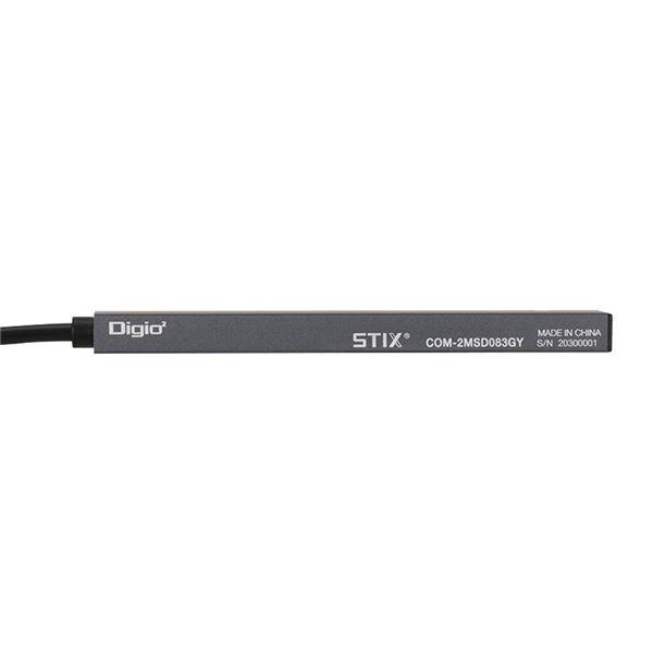 Digio2 USB 極薄極細 3ポートハブ+カードリーダー STIX COM-2MSD083GY(代引不可)｜luckytail2｜04