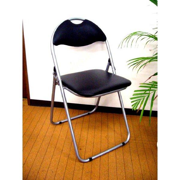 折りたたみパイプ椅子 スチール 背もたれ付き (会議用椅子/ミーティングチェア) IK-0102(代引不可)｜luckytail2｜06
