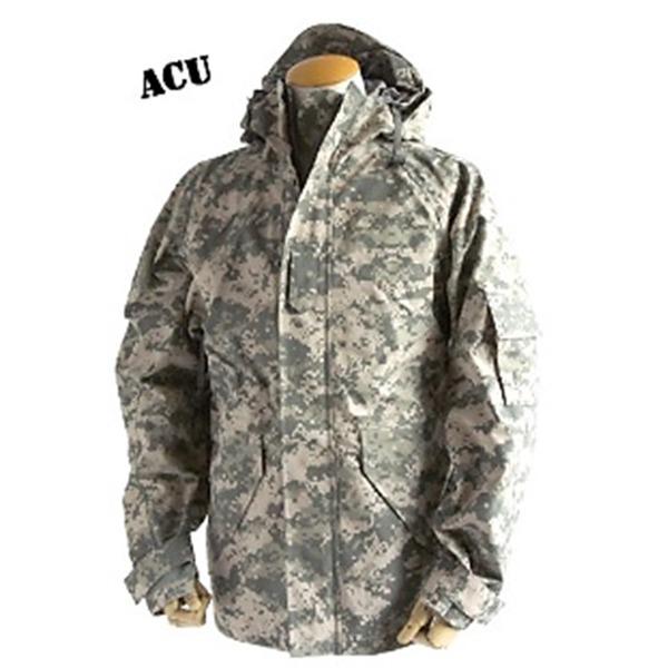 アメリカ軍 ECWC S-1ジャケット／パーカー 〔 XSサイズ 〕 透湿防水素材 JP041YN ACU カモ（ 迷彩） 〔 レプリカ 〕(代引不可)のサムネイル