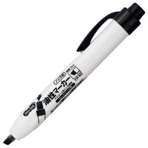 （まとめ） TANOSEE ノック式油性マーカー カートリッジタイプ 角芯 黒 1本 〔×40セット〕(代引不可)