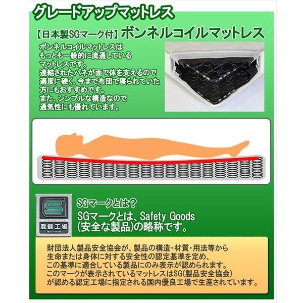 全日本送料無料 照明付き 宮付き 国産 ローベッド ダブル (SGマーク付国産ボンネルコイルマットレス付き) ブラウン 『RELICE』レリス 日本製ベッドフ...〔代引不可〕(代引不可)