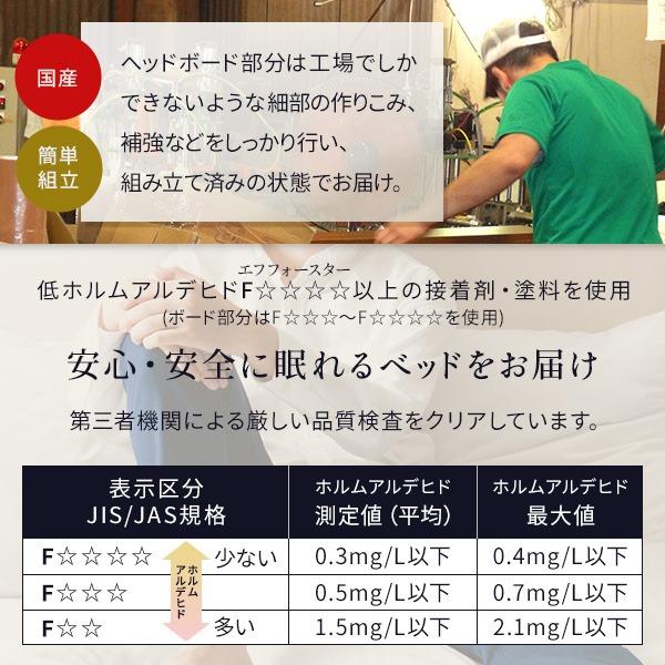 沸騰ブラドン 照明付き 宮付き 国産 ローベッド ダブル (SGマーク付国産ボンネルコイルマットレス付き) ブラック 『RELICE』レリス 日本製ベッドフ...〔代引不可〕(代引不可)