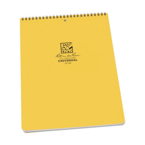お1人様1点限り ライトインザレイン トップスパイラルノートブック ユニバーサル イエロー 185 1冊 10セット 国際ブランド Theculturewire Com