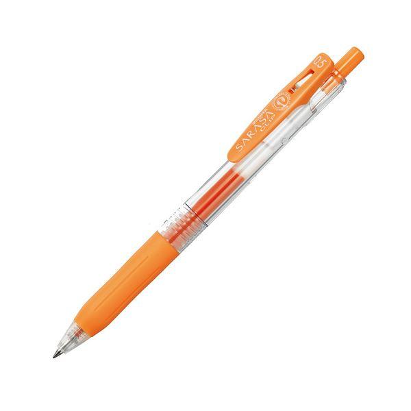 正規激安 0.5mm サラサクリップ ゲルインクボールペン ゼブラ (まとめ) オレンジ 〔×100セット〕 1本 JJ15-OR 万年筆