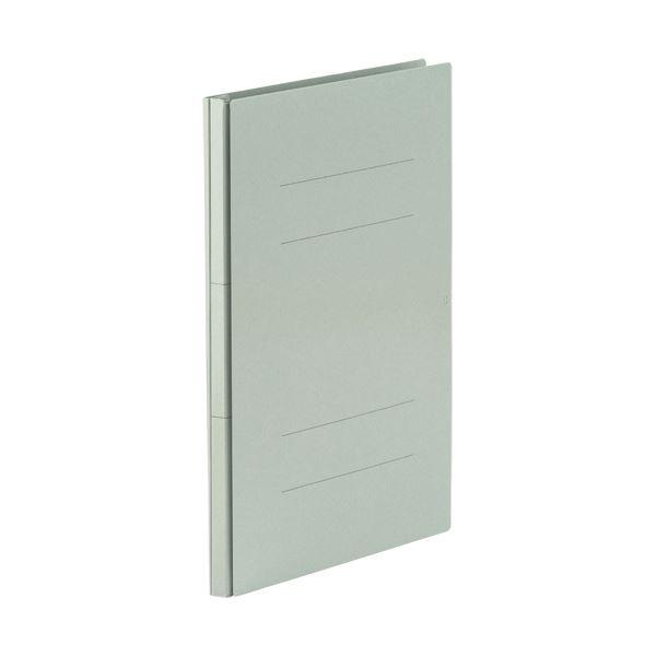 TANOSEE 背幅伸縮フラットファイル（PPラミ表紙）A4タテ 1000枚収容 背幅18〜118mm グレー 1セット（50冊）(代引不可)