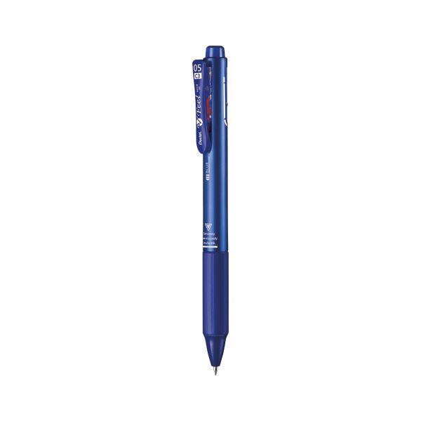 （まとめ） ぺんてる フィール 3色ボールペン 0.5mm メタリックブルー軸 〔×20セット〕