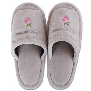 スエードタッチ素材 30個セット 刺繍がおしゃれ 華やかなルームシューズ 洗える Ds スリッパ 室内履き 洗える 人気オススメ商品が安い店よしお スリッパ 室内履き グレー ロイヤルコレクションチェルシー