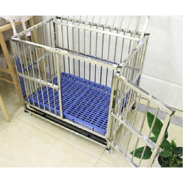 【メール便】 ステンレス製 ドッグゲージ （幅108×奥行72×高さ92cm） 中型〜大型犬用 組立式〔代引不可〕 【M8172173332】(29140円)