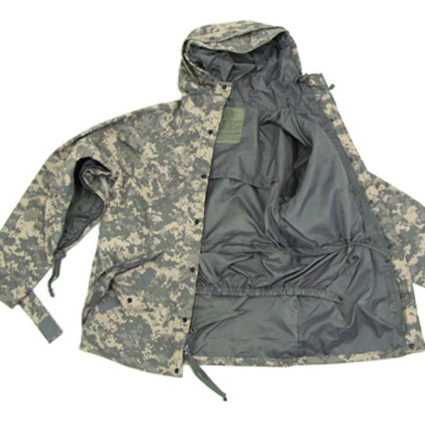 アメリカ軍 ECWC S-1ジャケット／パーカー 〔 XSサイズ 〕 透湿防水素材 JP041YN ACU カモ（ 迷彩） 〔 レプリカ 〕(代引不可)｜luckytail｜03