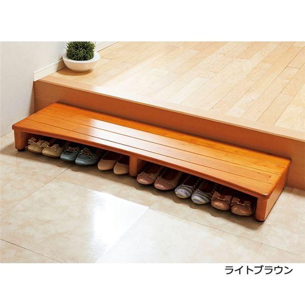 高知インター店 天然木 玄関台 ステップ 幅1cm ライトブラウン 靴収納スペース アジャスター付き 入口 エントランス 在庫あり 即納 Kuljic Com
