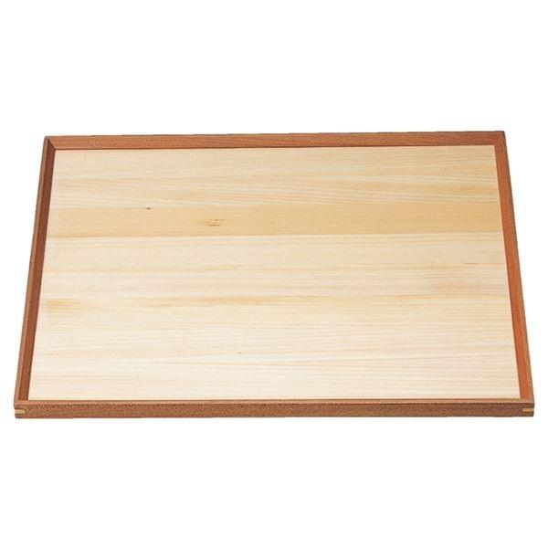 尺5 組手白木長手盆/トレー 〔クリヤー仕上げ 木〕 450×340×20mm 木製 日本製 〔和食 レストラン 居酒屋 店舗 お店〕〔代引不可〕(代引不可)