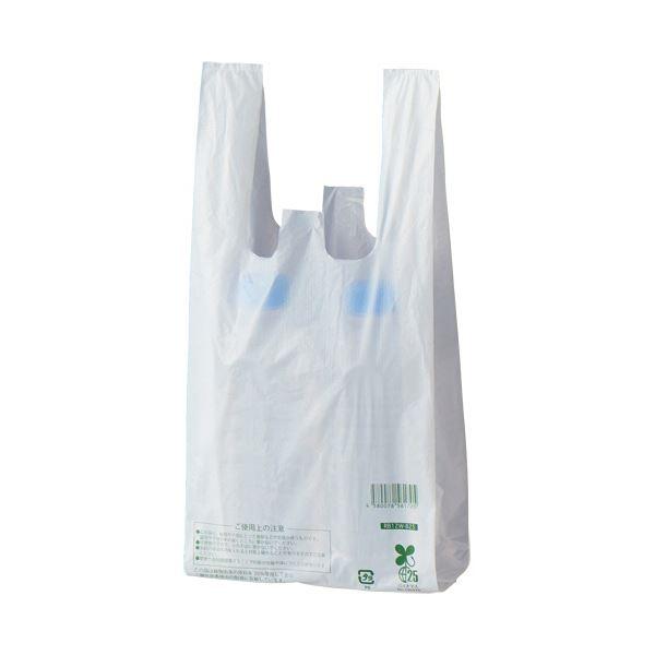 【在庫処分】 （まとめ）スマートサプライ レジ袋（乳白） 〔×50セット〕 1パック（100枚） RB12W-B25 12号 OPP袋