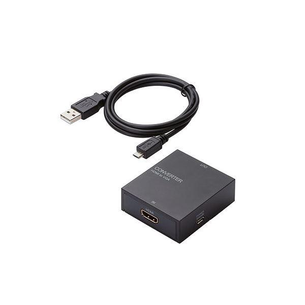 〔5個セット〕 エレコム ダウンスキャンコンバーター HDMI‐VGA 3.5φ HDMI1.4 AD-HDCV01X5(代引不可)
