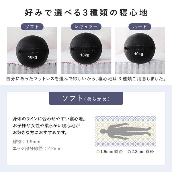 ベッド クイーン 国産ポケットコイルマットレス付き ソフト グレージュ 棚付きタイプ すのこ 木製 ローベッド 組立品〔代引不可〕(代引不可)｜luckytail｜15