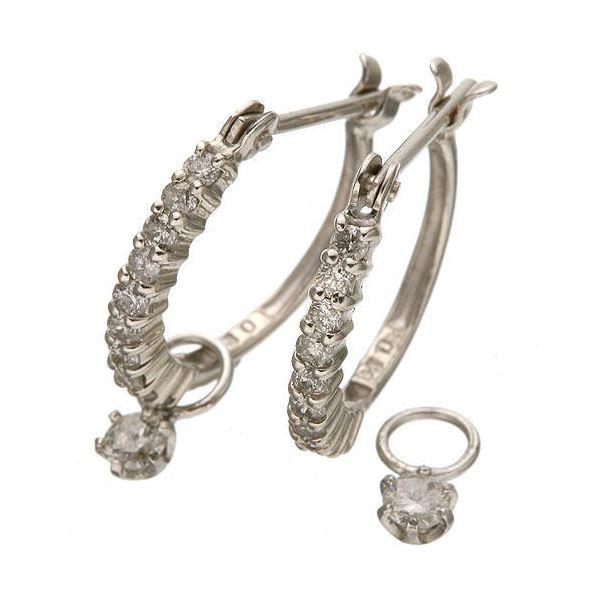 ダイヤハーフエタニティ計0.3ct ダイヤモンドピアス SILVER(代引不可)