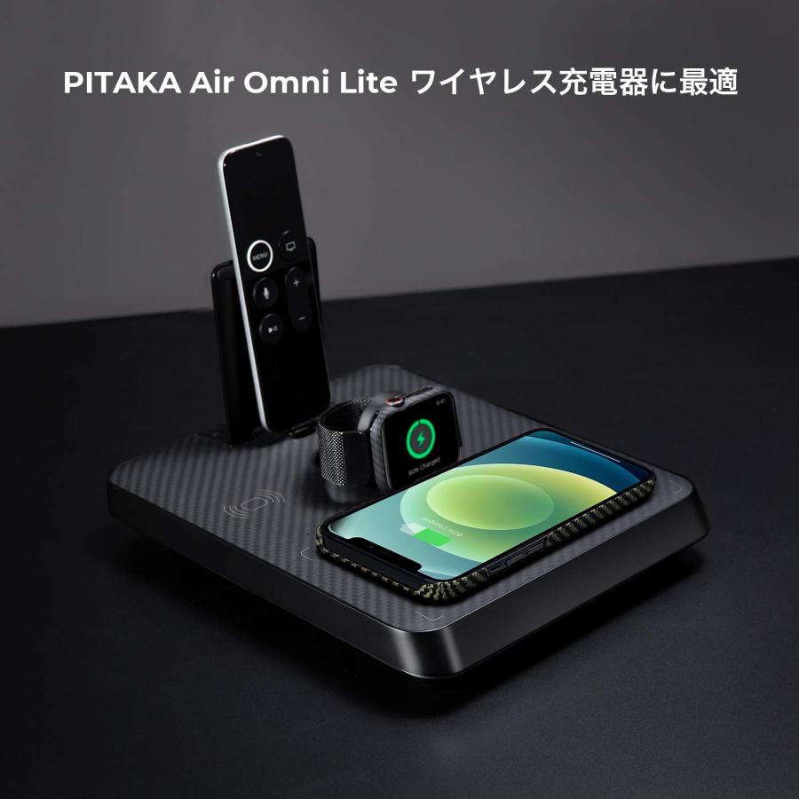 iPhone12mini ケース 薄型 軽量 耐衝撃 アラミド繊維製 ワイヤレス充電対応 PITAKA MaxEZ Case / 黒黄 ツイル柄｜luckywagon｜07