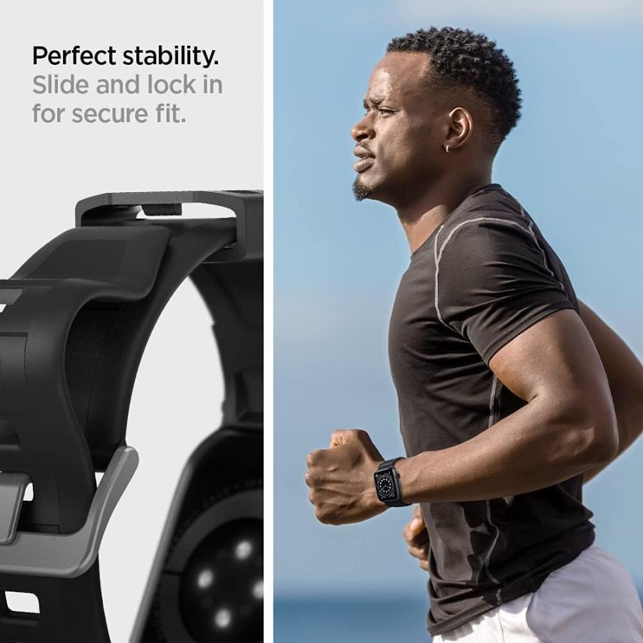 Spigen AppleWatch バンド 49/45/44/42mm Series ultra2/Ultra/8/SE2/7/6/SE/5/4/3/2/1 AMP02854 マットブラック｜luckywagon｜05