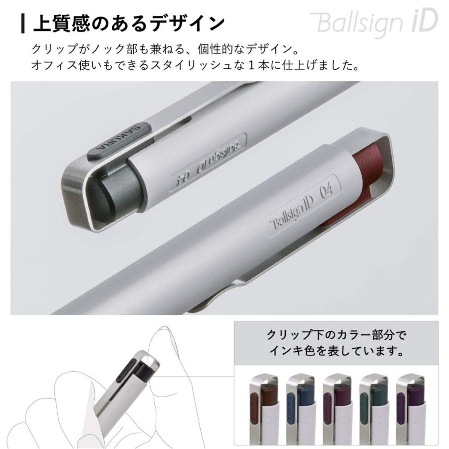 サクラクレパス ボールペン 替芯 ボールサインiD 0.4mm ナイトブラック 10本 / R-GBN04#43 訳あり