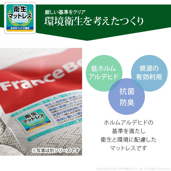 フランスベッド ライト 棚付きベッド -グラディス- 深型引出しタイプ シングル ツインサポートスプリングマットレスセット フランスベッド ツインサポートスプリングマットレスセット