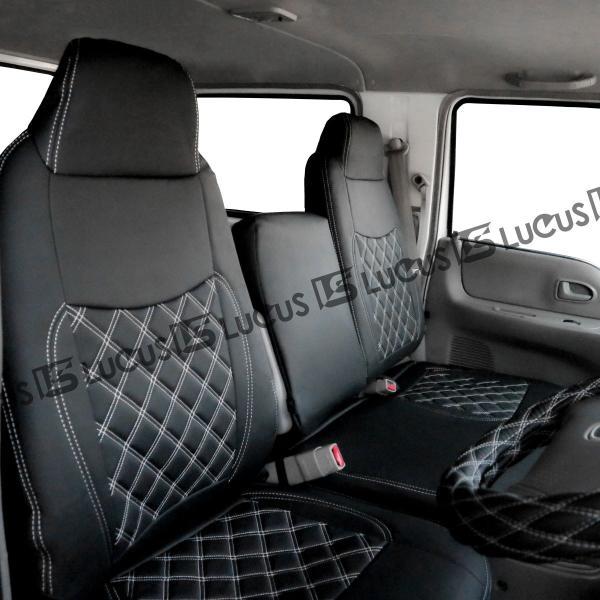 春先取りの マツダ タイタンダッシュ 標準 ダブルキャブ用 フロント シートカバー ホワイトステッチ 2トン トラック カスタム タイタン 857f Dprd Jatimprov Go Id