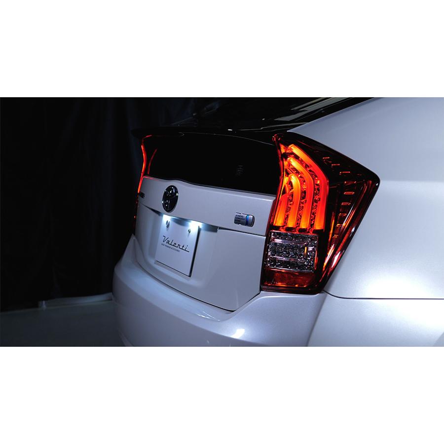 プリウス30 ZVW 30系 前期 後期 ヴァレンティ LEDテールランプ クリア