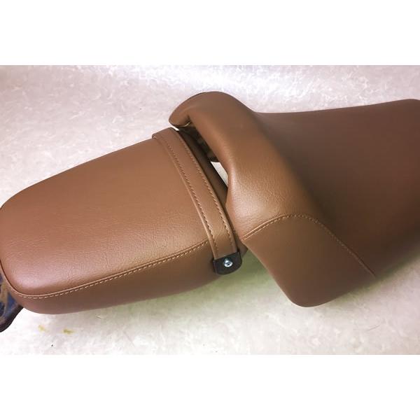 カワサキ エリミネーター250SEシートカバー張り替え用表皮【ベルト付 