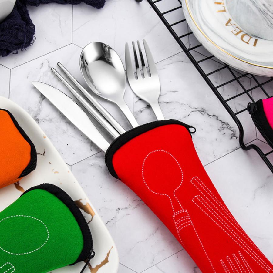 カトラリー アウトドア 食器セット 4点セット フォーク ナイフ