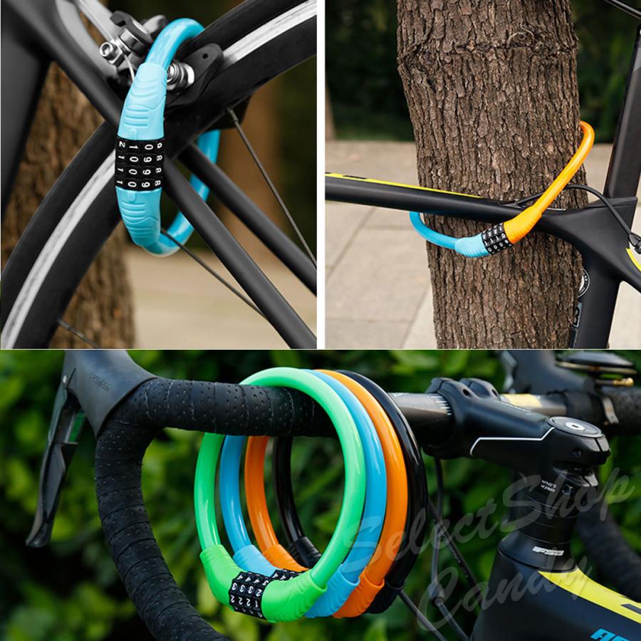 送料無料 ダイヤルロック 4桁 自転車用品 鍵 ワイヤーロック 送料無料 ダイヤルロック 4桁 自転車用品 鍵 ワイヤーロック