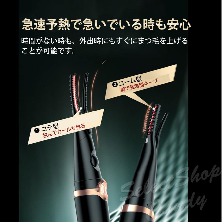 ホットビューラー まつ毛カーラー 2in1 充電式 usb まつげ