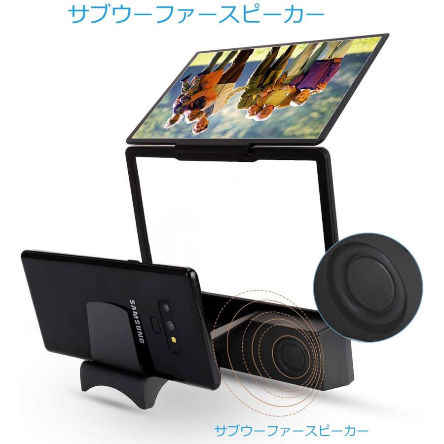 送料無料 スマホ 拡大鏡 Bluetoothスピーカー3D HD携帯電話