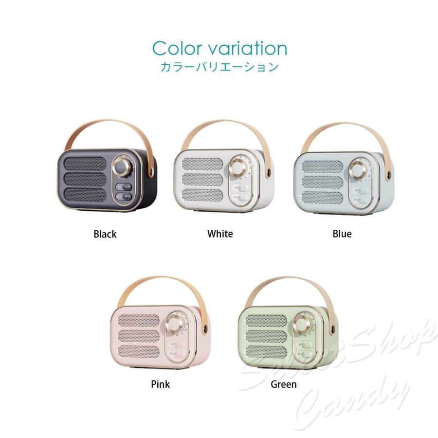 ミニスピーカー ポータブルスピーカー レトロ ステレオ Bluetooth