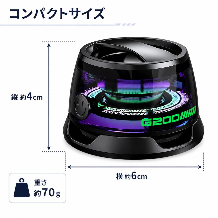 Bluetoothスピーカー マグネット式 ワイヤレススピーカー 小型 高音質