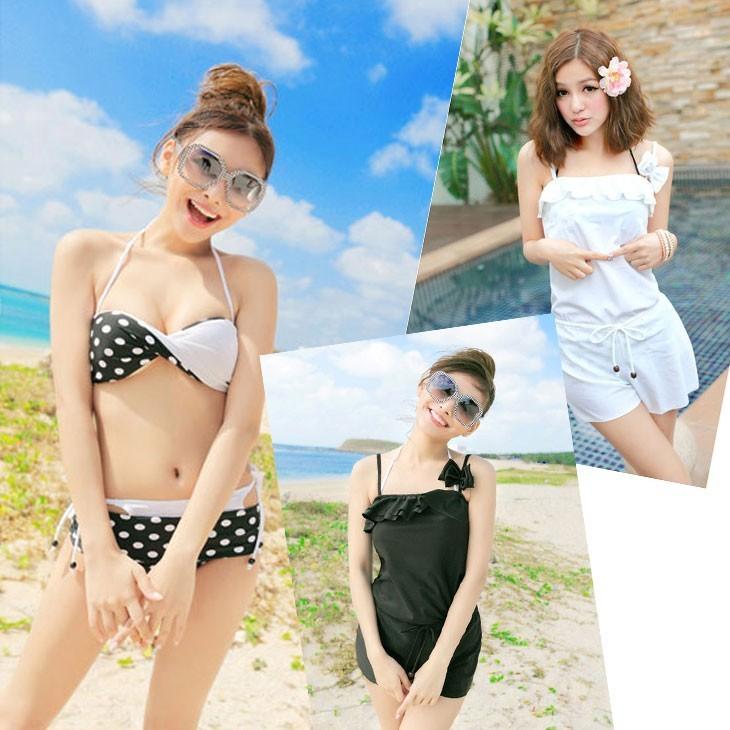 VEATM 水着 Sサイズ ホワイト/レッド/ブラック 50今月のSALE 3点セット 水着 ビキニ 体型カバー水着 レディース ZSM